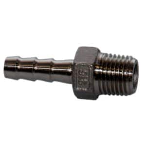 Stainless Steel Barb Fittings 1/4"x 1/4"BSPT