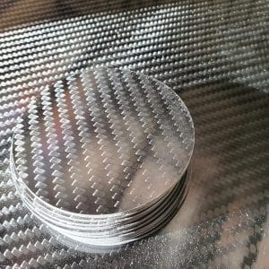 Clearance - Carbon Fiber Circles (20mm diameter x 3mm thick)